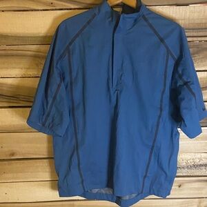 Nike Golf Men's Blue Half-Sleeve quarter zip pullover Jacket large